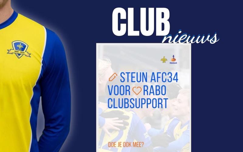 Steun AFC'34 met Rabo Club Support